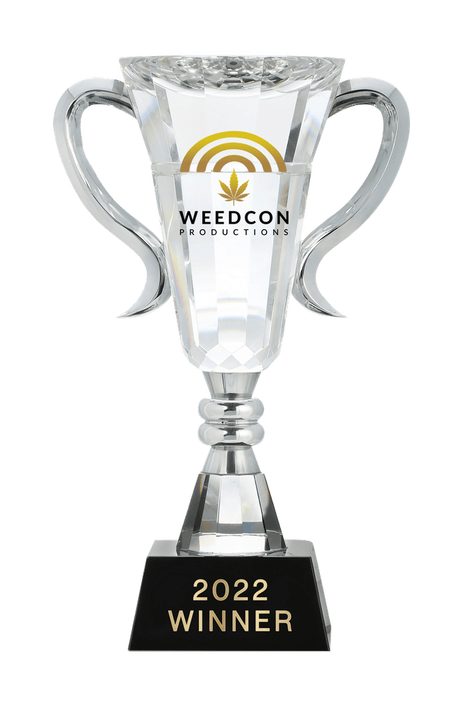 WeedCon Productions 2022 Winner Trophy