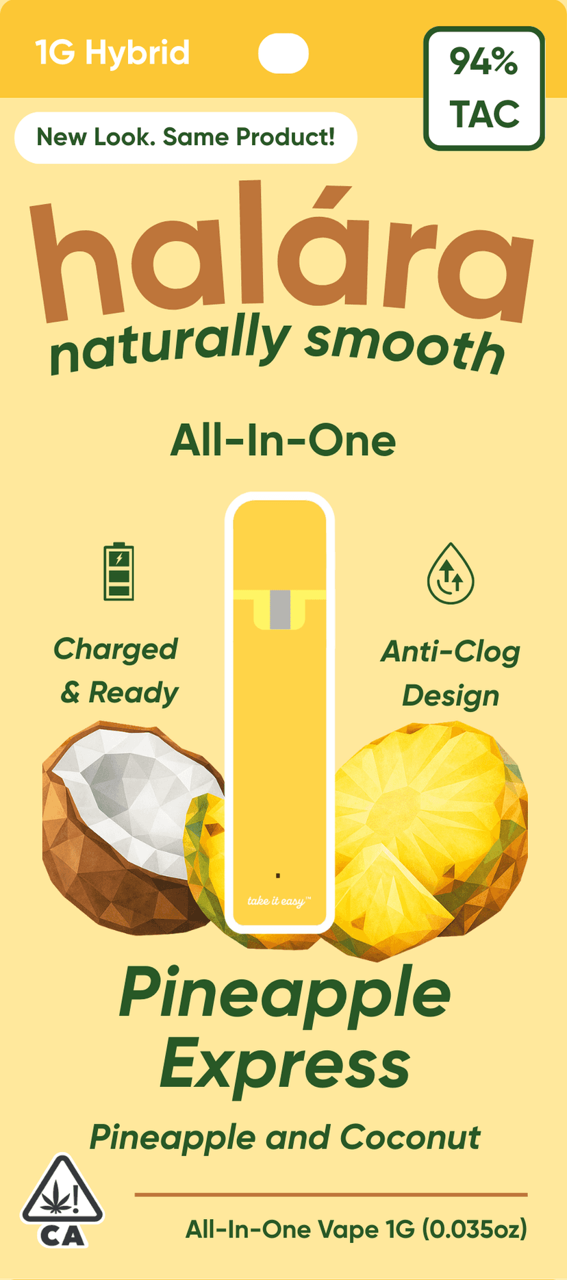 Halara Pineapple Express All-in-One packaging