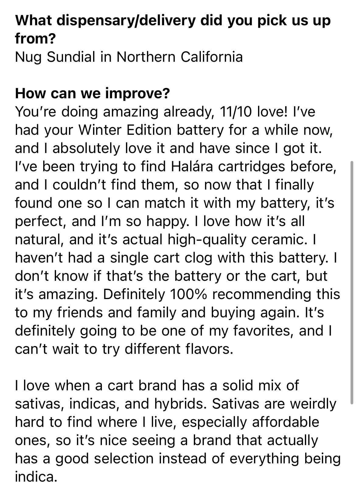 Halára customer photo