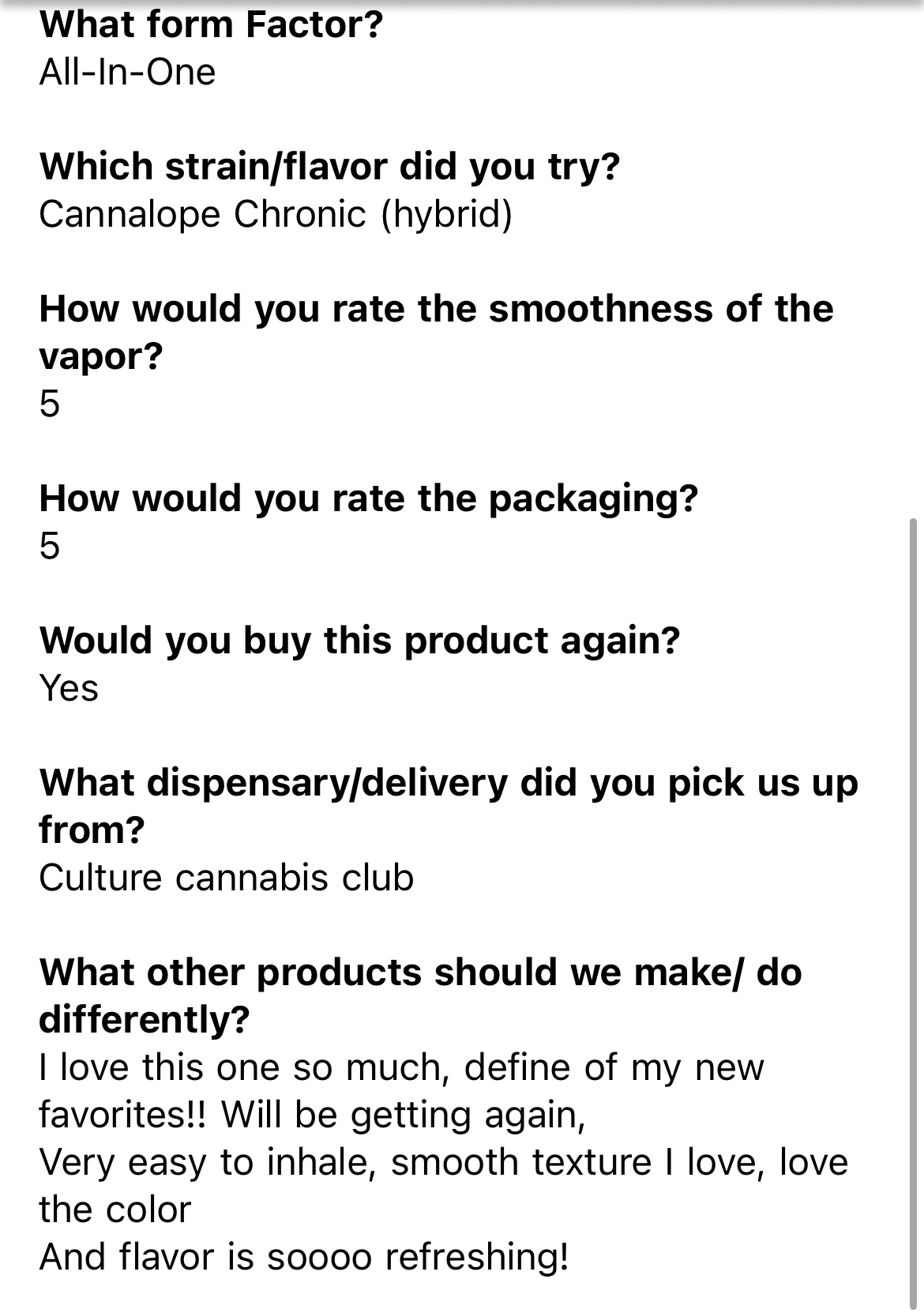 Halára customer photo — Cannalope Chronic